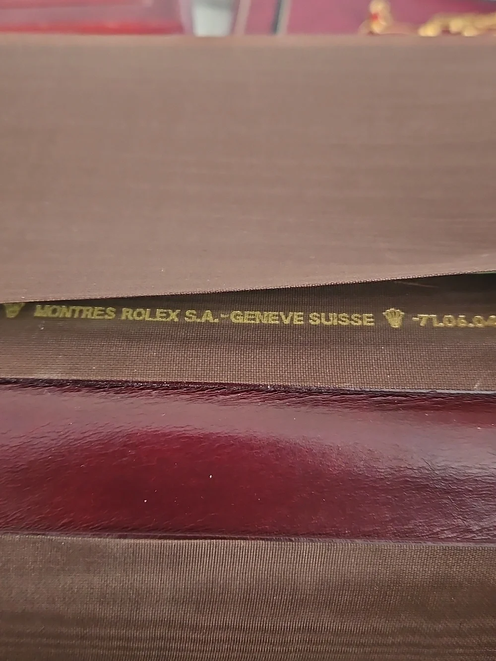 Rolex Leather Notebook Cover, 5.5" x 8" - Picture 6 of 9